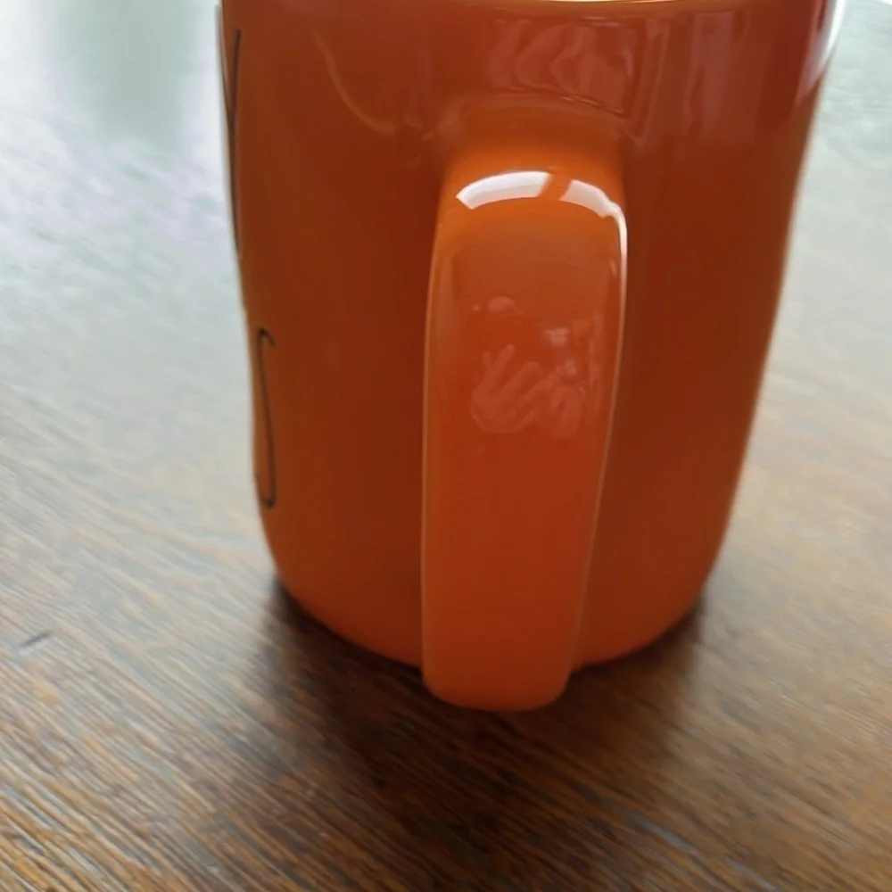 Ray Dunn Lazybones Halloween Mug Orange Black Interior Like New